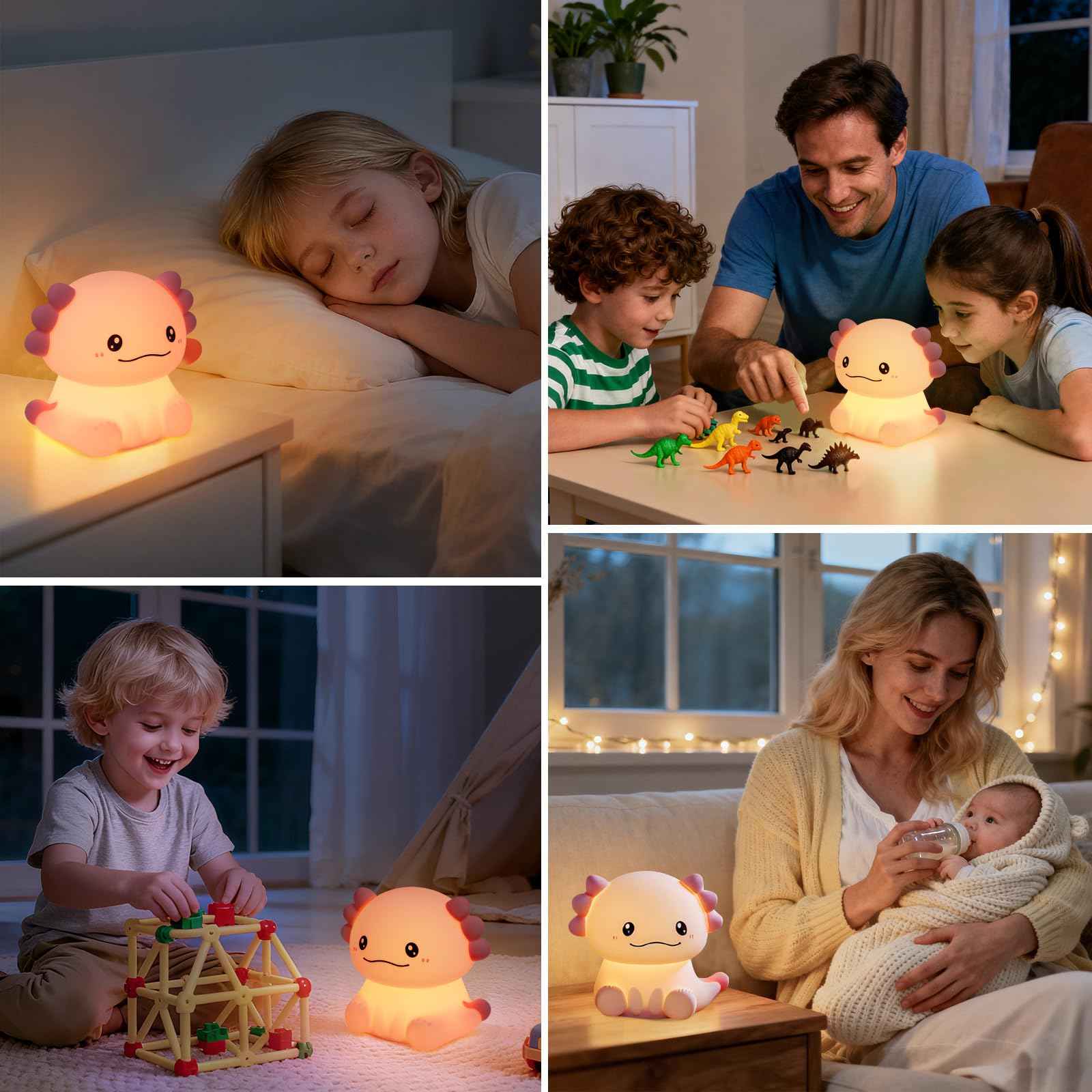 Nachtlicht Kinder Wal Silikon Nachtlicht Dimmbar RGB Tier Touch Aufladbare Kinderlicht Schlafzimmer Led Night Light Dekor Kinder Lampe Geschenke Für Mädchen Junge Weihnachtsgeschenke