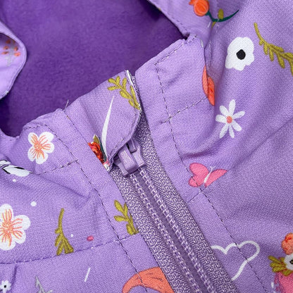 linboo softshell jacket girls' transitional jacket with hood, fleece-lined windbreaker, breathable rain jacket, waterproof outdoor jacket for children 