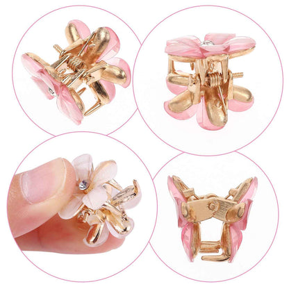 cobee Small Diamond Hair Clip Pearl Small Hair Clip Hair Accessories for Women Girls Birthday Party Wedding Party Photo Cute Clips Beach Flowers 2 cm