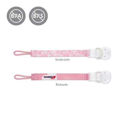 Medela Baby Schnullerkette mit Clip – Passend für fast alle Schnuller – 1 Stück