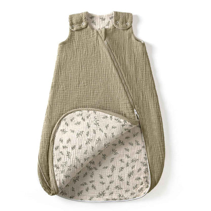 lulumoon Baby Sleeping Bag for 3-9 Months: Muslin Sleeping Bag Baby for Boys and Girls - Cotton Baby Sleeping Bag for 70 cm All-Year Children's Room