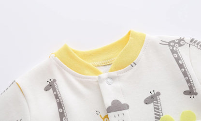 KIDDLETOWN Baby Pyjamas Newborn Baby Girls 0-3 Months Organic Cotton Long Sleeve Popper Frog Cartoon