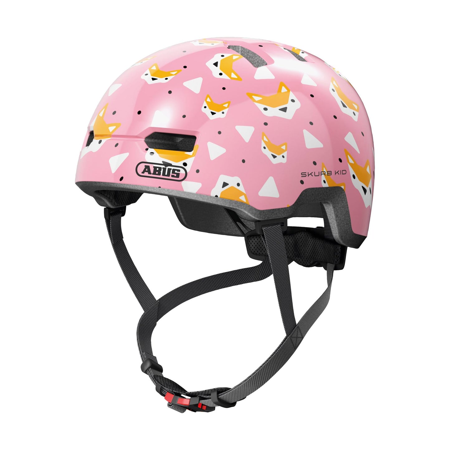 ABUS Skurb Kid Children's Helmet - Robust Bicycle Helmet in Skater Look with Space for a Braid and Various Designs - for Girls and Boys