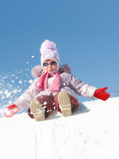 Geyoga 3 Paar Kinder Strickhandschuhe Winter Vollfinger Handschuhe