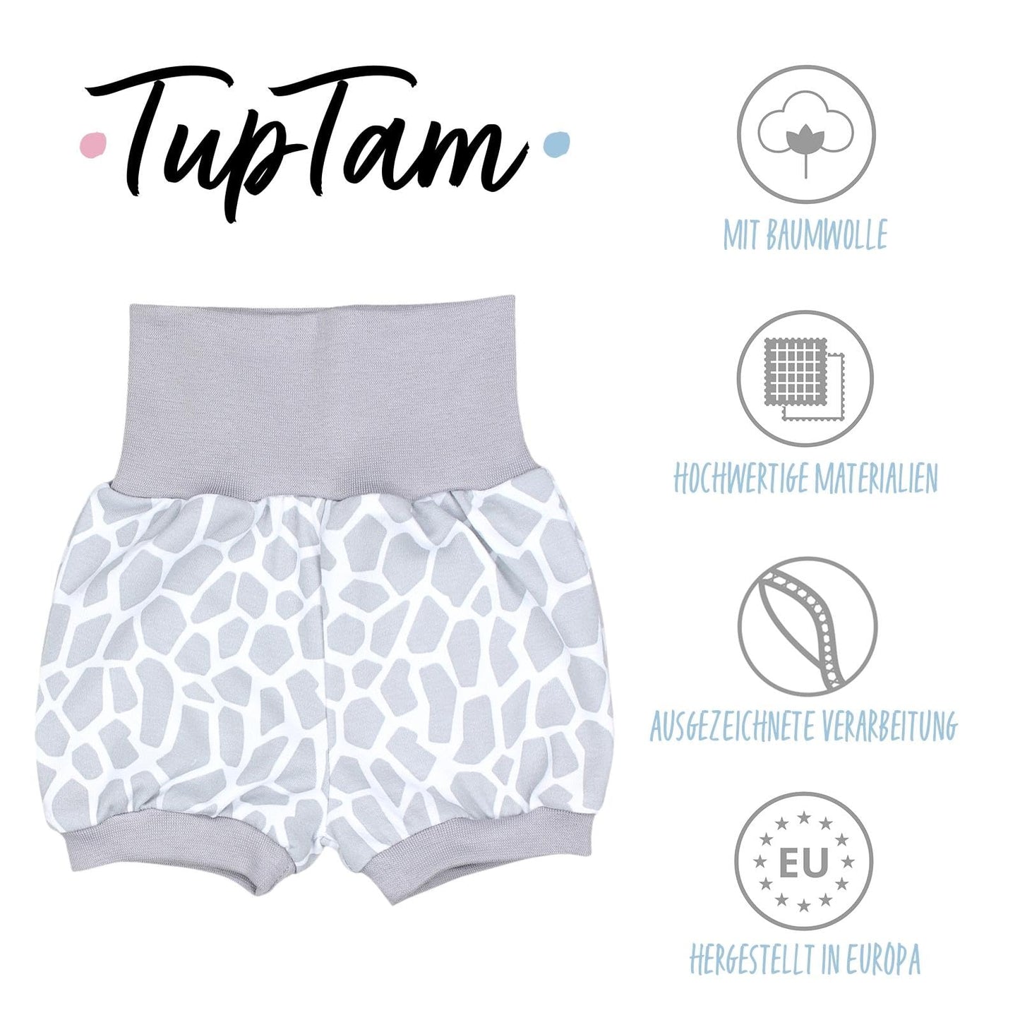TupTam Baby Mädchen Kurze Pumphose 3er Pack