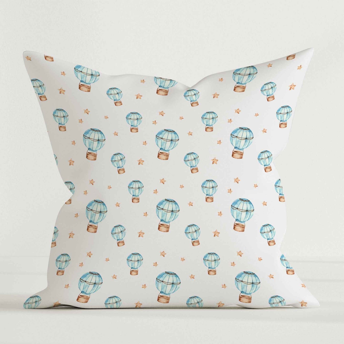 “Heissluftballons” Premium Kinder Dekokissen