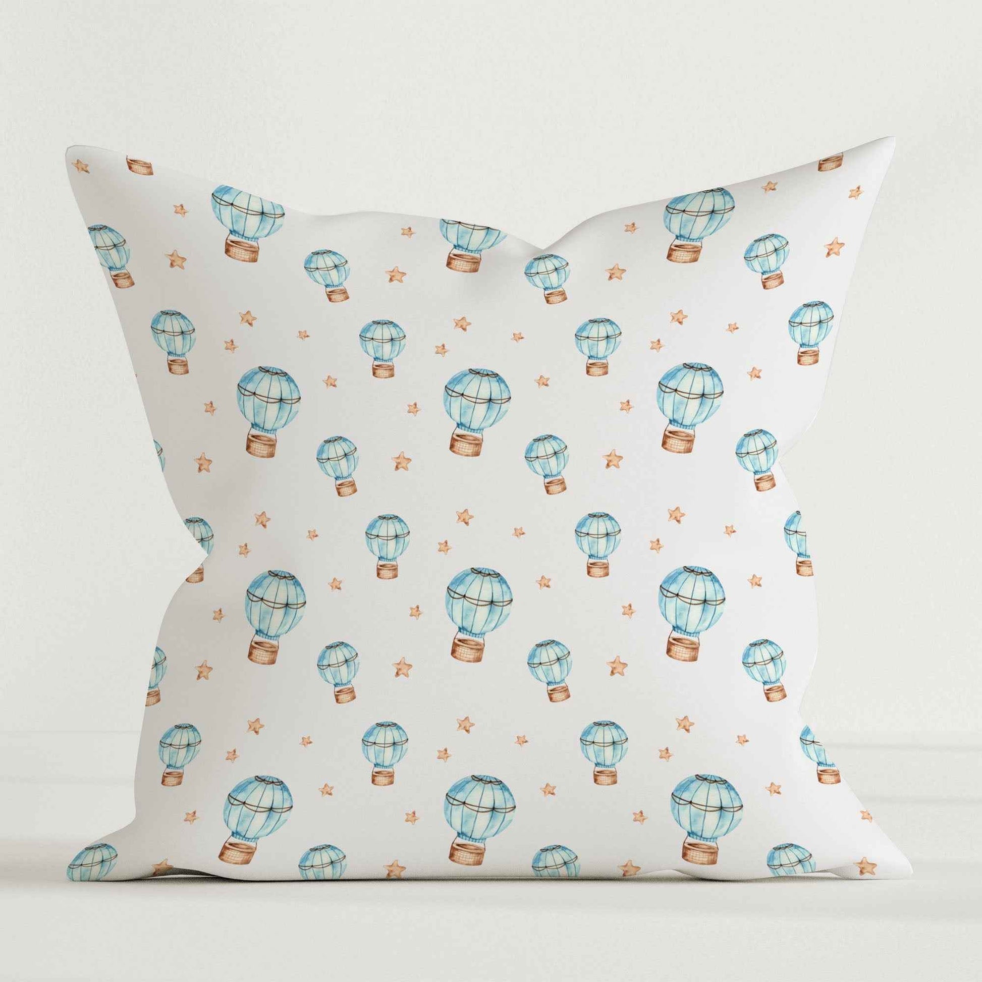 “Heissluftballons” Premium Kinder Dekokissen