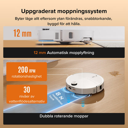 Roborock Qrevo Edge 2 - 25.000 Pa HyperForce-Saugkraft und Dual Anti-Tangle System