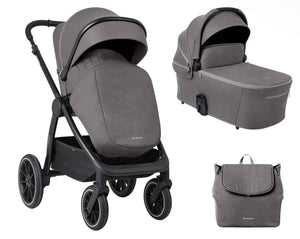 Kikkaboo Naya Grau 2-in-1 Baby-Kinderwagen mit Wiege