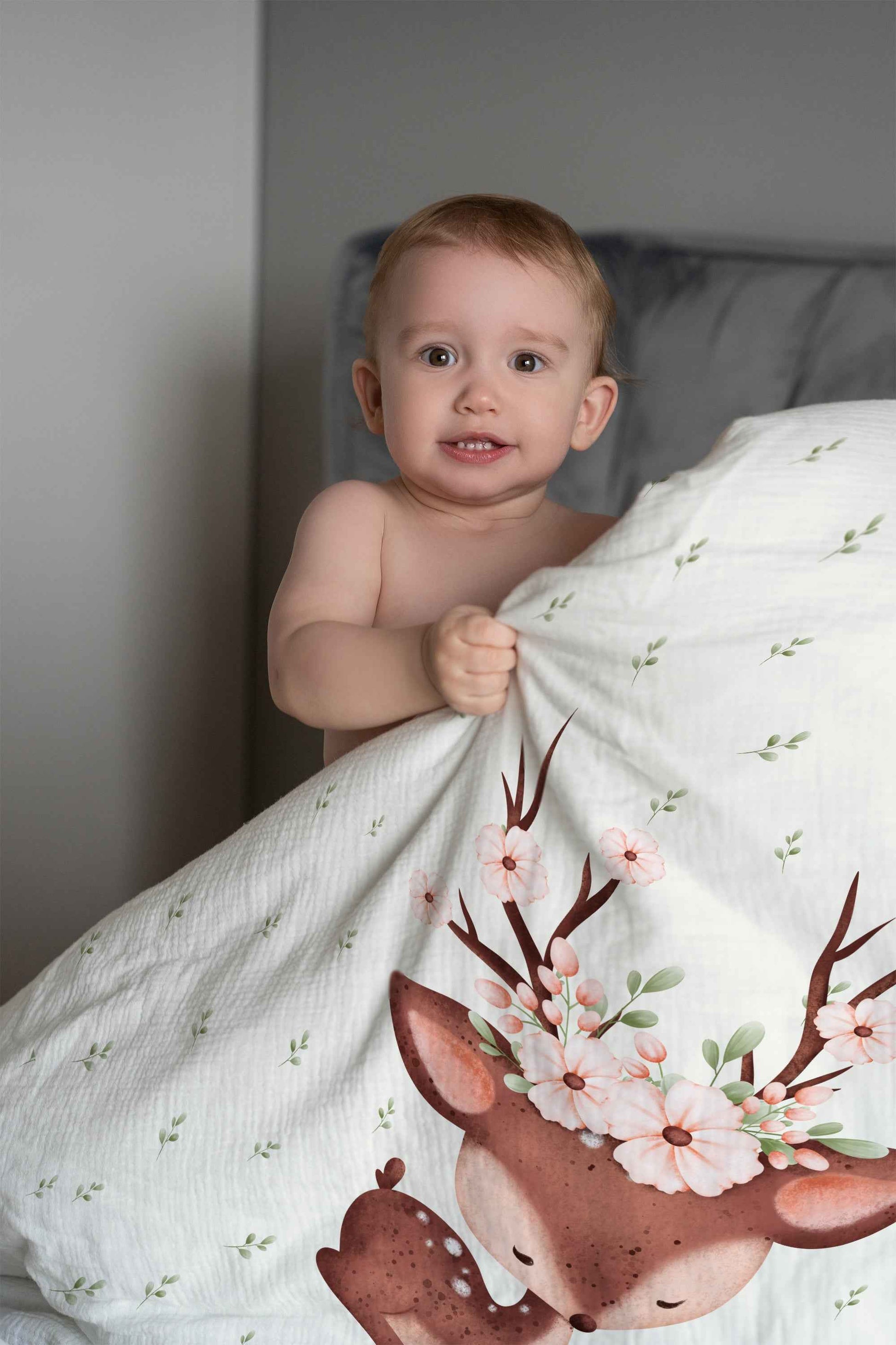 “Reh” Premium Kinderbettwäsche