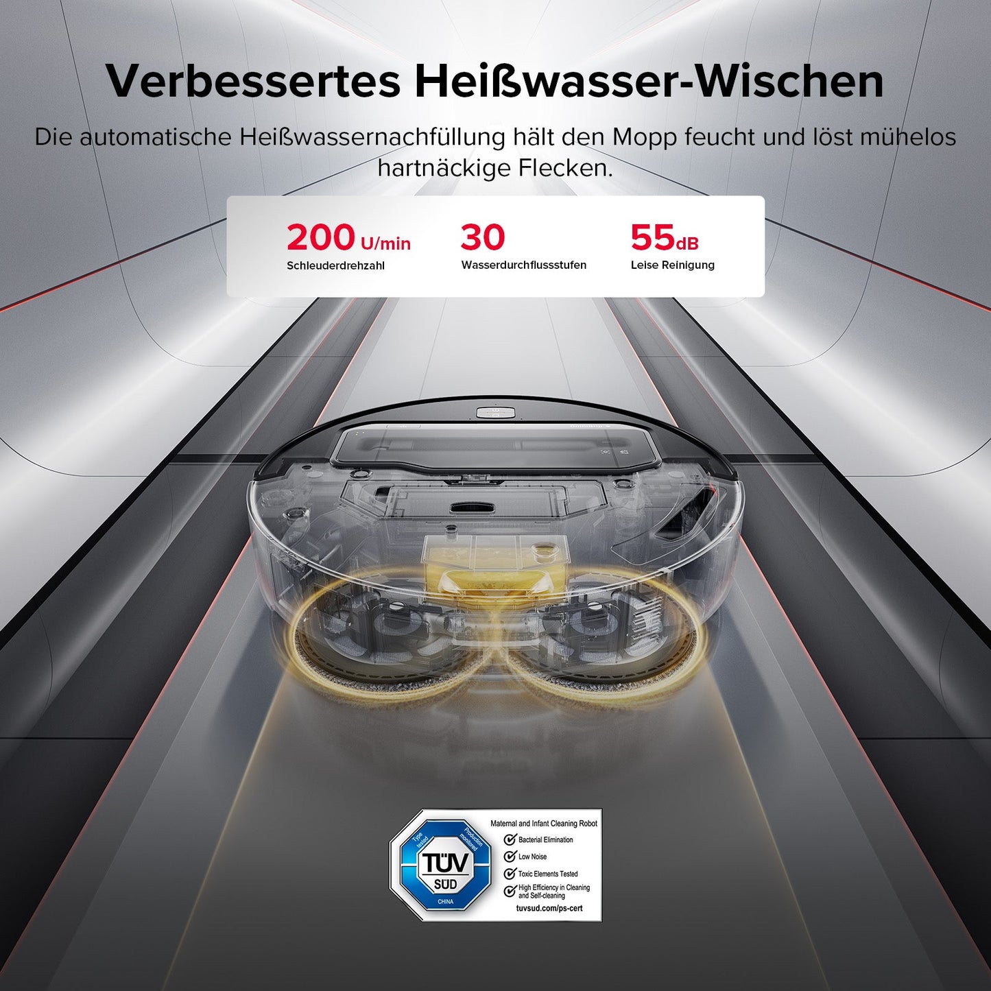 Roborock Saros Z70 Staubsaugerroboter mit mechanischem OmniGrip™ Arm