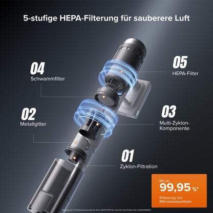 Roborock H60 Hub Pro Akku-Staubsauger mit Absaugstation