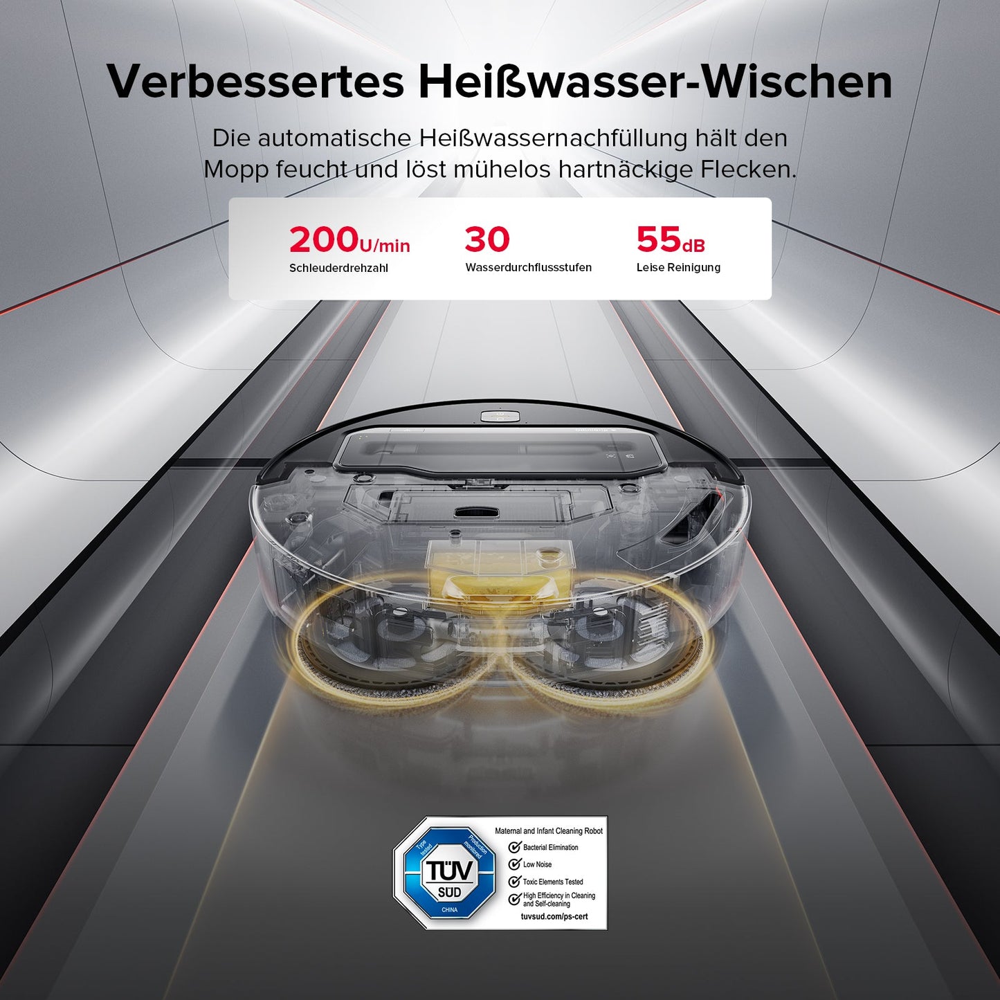 Roborock Saros Z70 Staubsaugerroboter mit mechanischem OmniGrip™ Arm