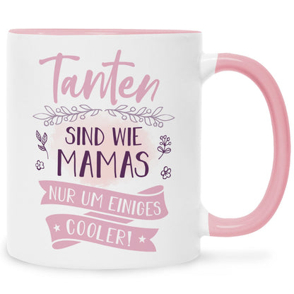 Bedruckte Tasse mit Spruch Tanten sind wie Mamas