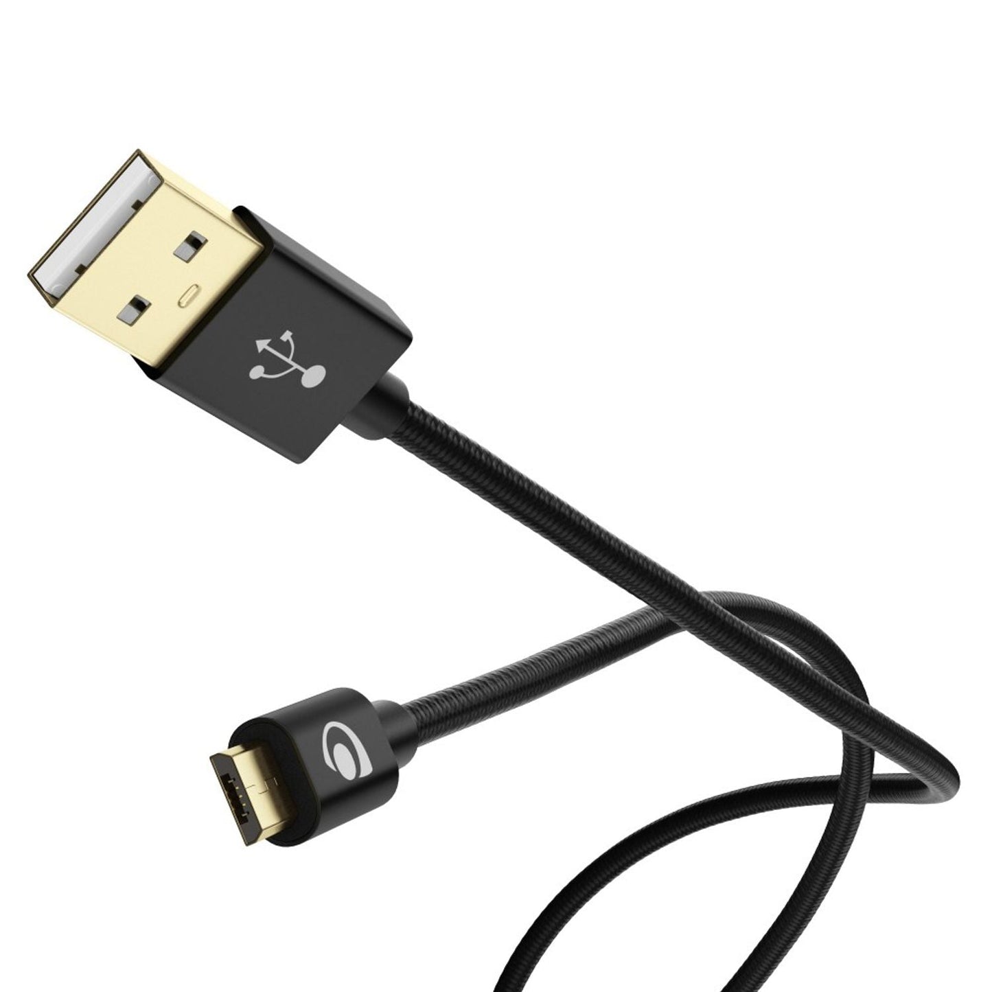 NALIA 3m Micro USB Kabel, Stabiles Nylon umflochtenes Sync Handy High Speed Ladekabel/ Datenkabel für Android Smartphones (kompatibel mit Samsung, Huawei, HTC, LG, Sony, Nokia etc.) - Schwarz