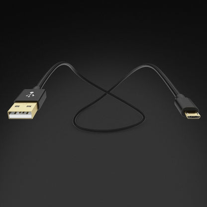 NALIA 3m Micro USB Kabel, Stabiles Nylon umflochtenes Sync Handy High Speed Ladekabel/ Datenkabel für Android Smartphones (kompatibel mit Samsung, Huawei, HTC, LG, Sony, Nokia etc.) - Schwarz
