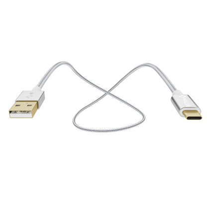 NALIA 2m USB C auf USB 2.0 Kabel, Stabiles Nylon Sync Ladekabel/ Datenkabel für USB 2.0 Typ C Geräte z.B. kompatibel mit Macbook, Chromebook Pixel, Samsung S8, Huawei P10, GoPro etc. - Weiß Schwarz