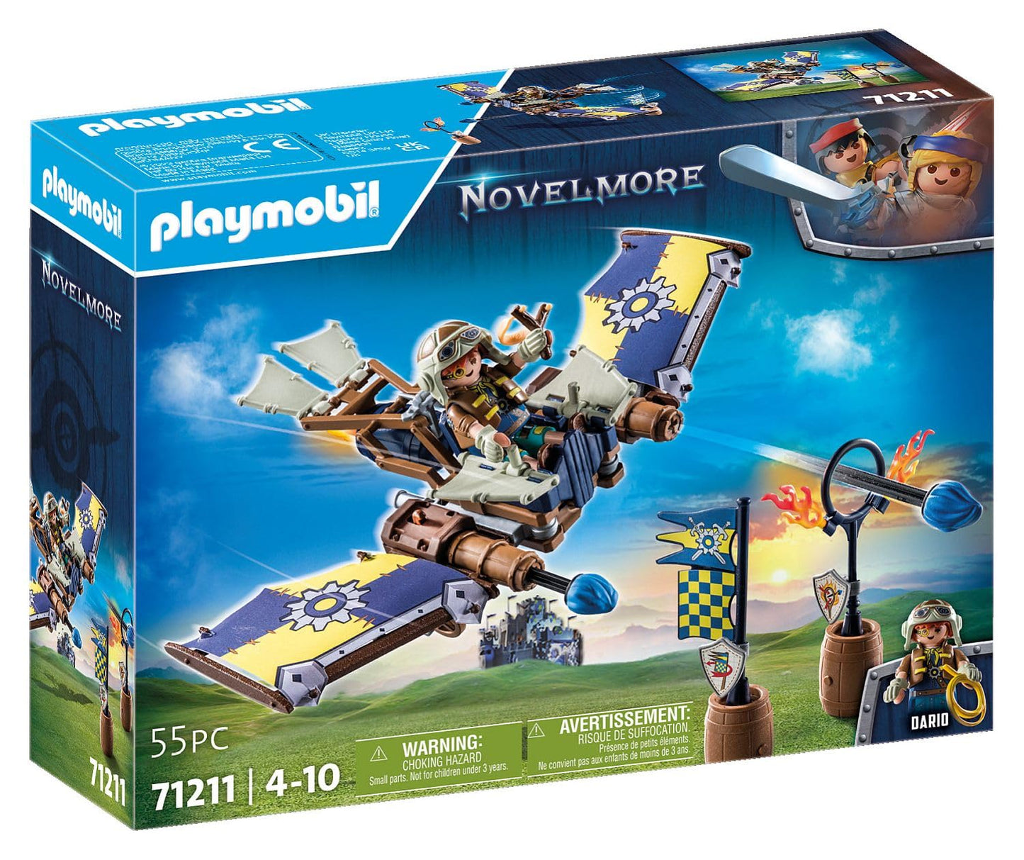 PLAYMOBIL Novelmore 71642 Arwynns Castle, Knight's Castle, Includes Three Knights and Numerous Accessories for Realistic Battles, Action-packed Toy for Children from 4 Years