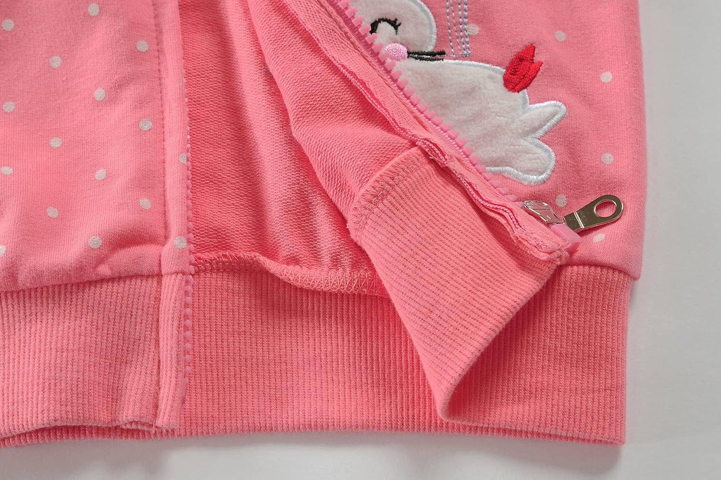 EULLA Children's Girls' Zip Up Hoodie Sweat Jacket Hooded Jacket Hooded Jacket Hoodie Long Sleeve Cotton Unicorn Pullover Hoodie Sweatshirt with Zip 92 98 104 110 116 122