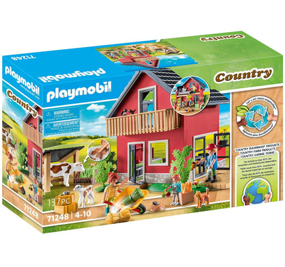 PLAYMOBIL Country 71441 Gemütliches Bauwagencafé, spielerisches Lernen mit liebevoll gestaltetem Bauwagen, detailreicher Austattung und einem Gänseteich, nachhaltiges Spielzeug für Kinder ab 4 Jahren