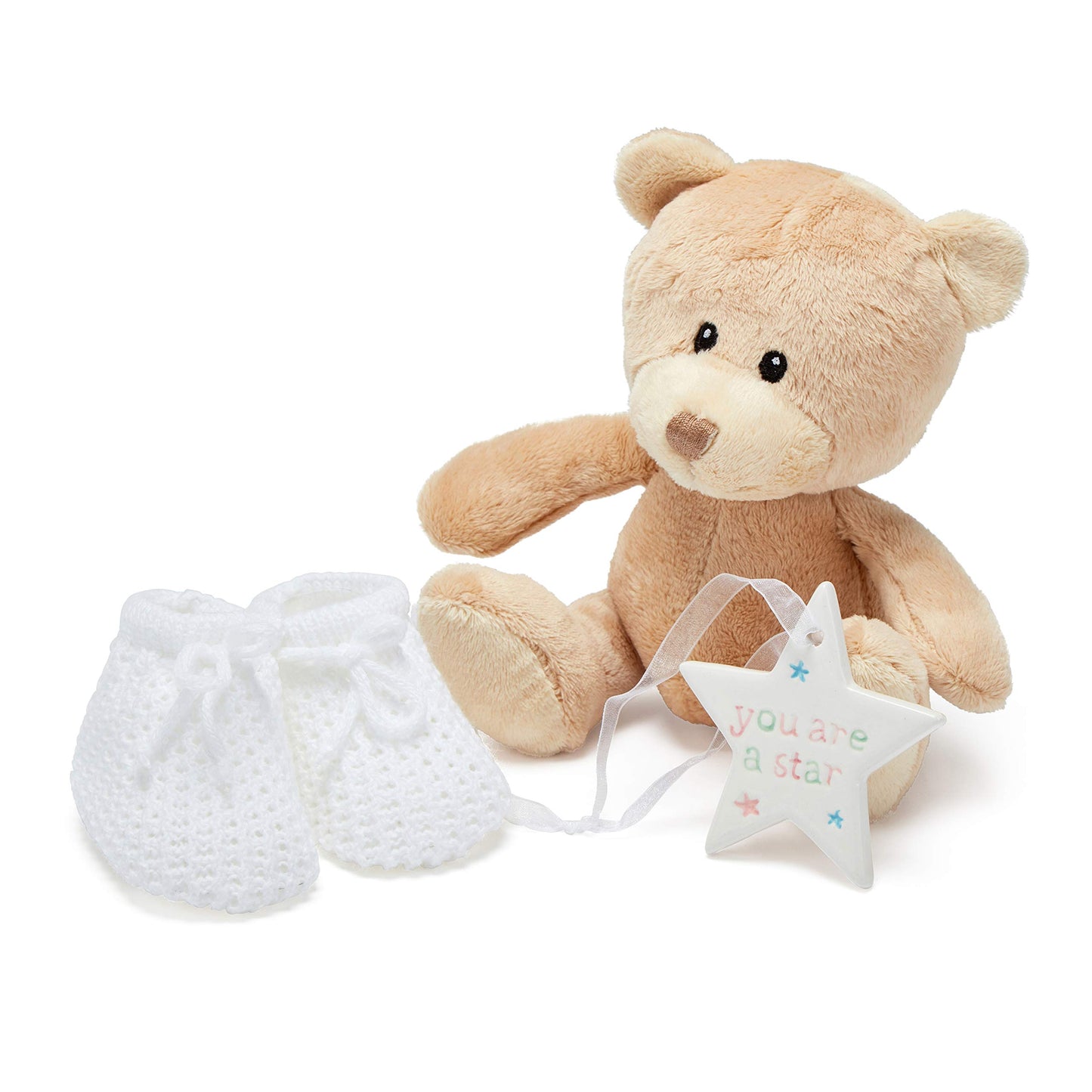 Baby Box Shop 14 Baby Gifts for Birth Boy, Ideal for Baby Showers, Baby Shower Gifts, with New Baby Essentials for Newborn Boys and a Blue Plush Teddy Bear