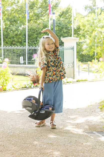 Corolle 9000141390 - Cybex 2in1 Puppen Trageschale und Wiege, mit Gurt und Verdeck, kann mit dem Cybex Puppenwagen verbunden Werden, für alle 36-42cm Babypuppen, ab 3 Jahren - Meloni2