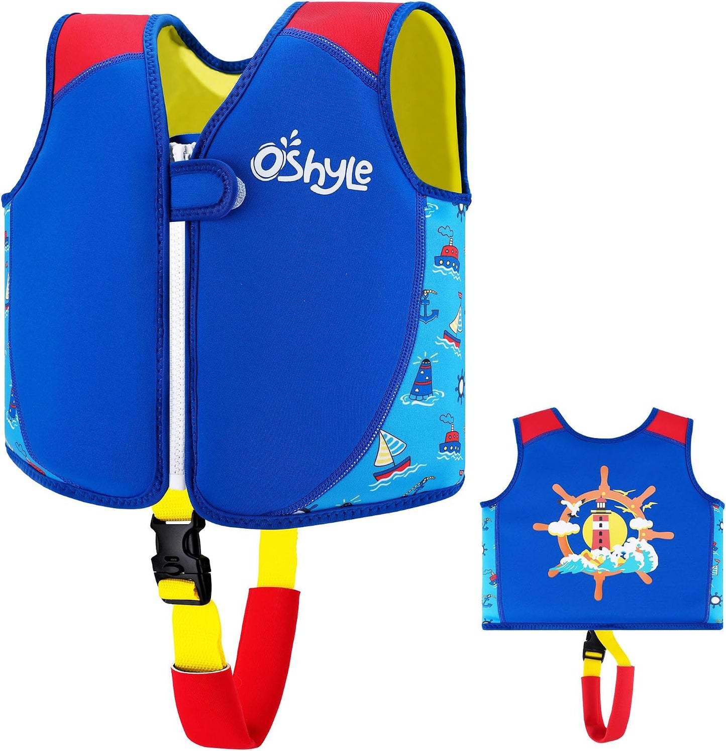 Schwimmweste Kinder, Neopren-Schwimmlernhilfe mit Sicherheitsgurt | SCHWIMMLERNHILFE FÜR KINDER
