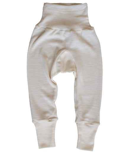 Cosilana, Baby Navel Waistband Trousers 70% Wool 30% Silk