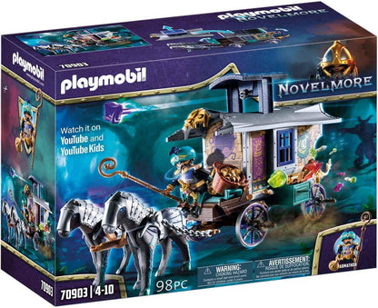 PLAYMOBIL Novelmore 70903 Violet Vale - Dealer Carriage, Toy for Children from 4 Years