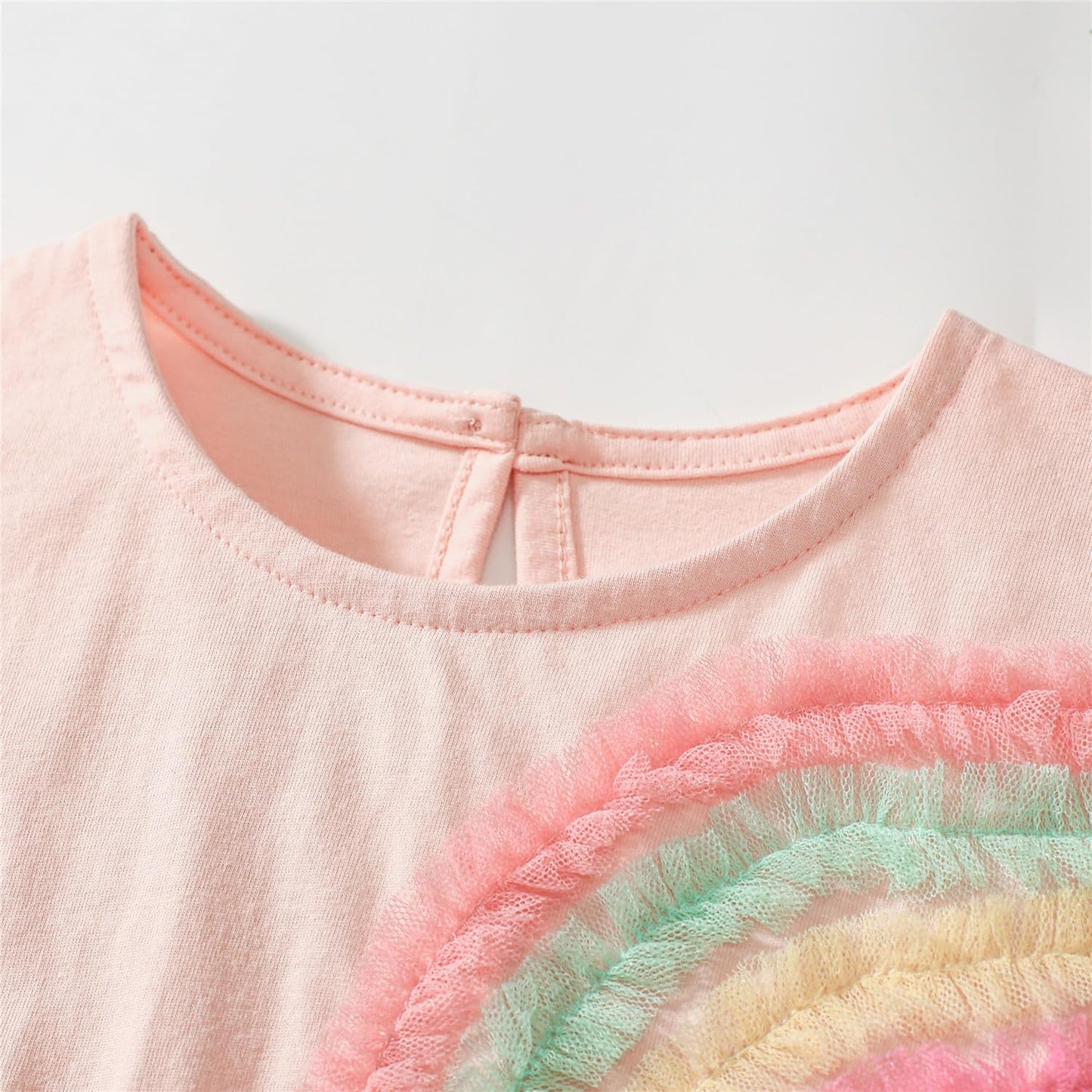 Kleinkind Mädchen Kurze Ärmel Ostern Kleid Baumwolle lässig Jersey Shirt Playwear Applique Kleid