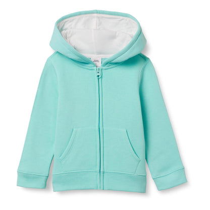 Essentials Girls' Fleece Zip-Up Hoodie 