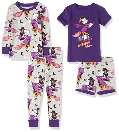 Essentials Disney | Marvel | Star Wars Baby und Mädchen Pyjama-Set, 4-Teilig (Zuvor Spotted Zebra)