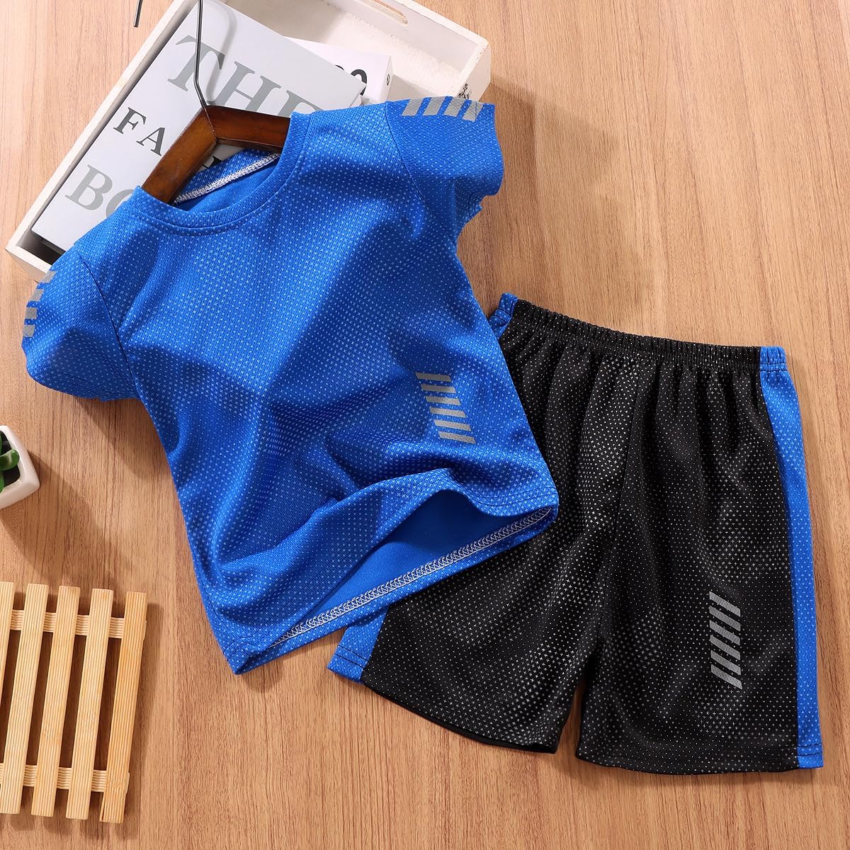 Kinder Trainingsanzug Jungen Set 2-Teilig Jogginganzug Sommer Schnelltrockend Casual Klamotten