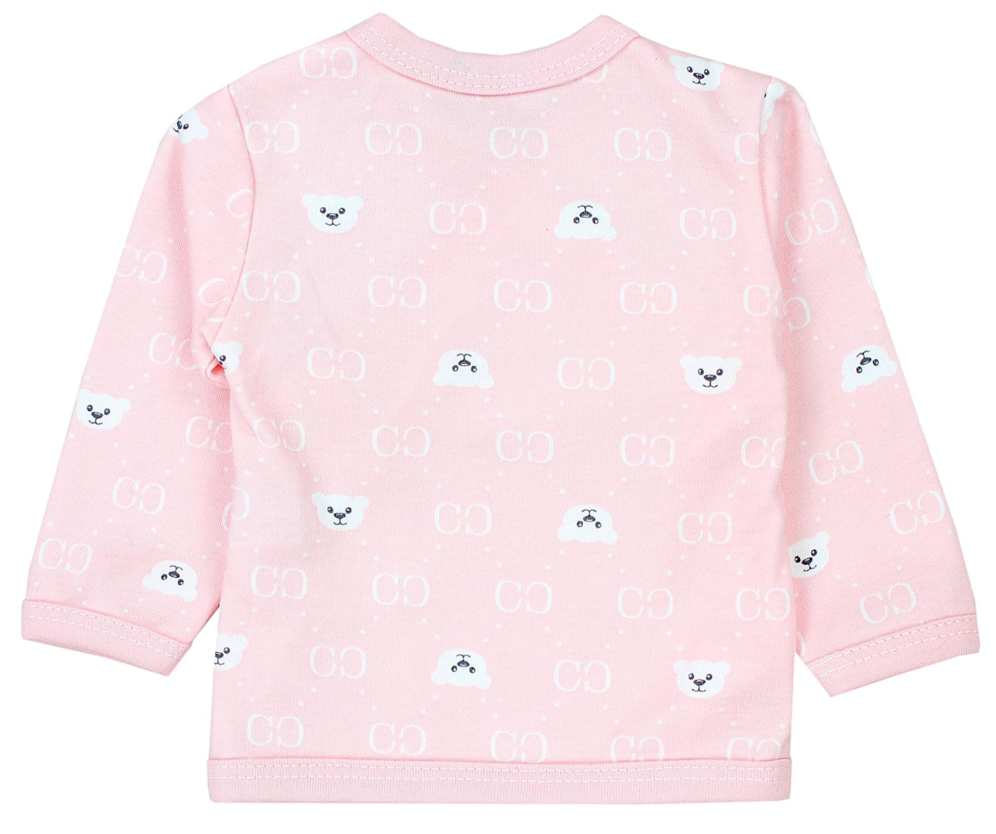 TupTam Baby Mädchen Langarm Wickelshirt Baumwolle 5er Set