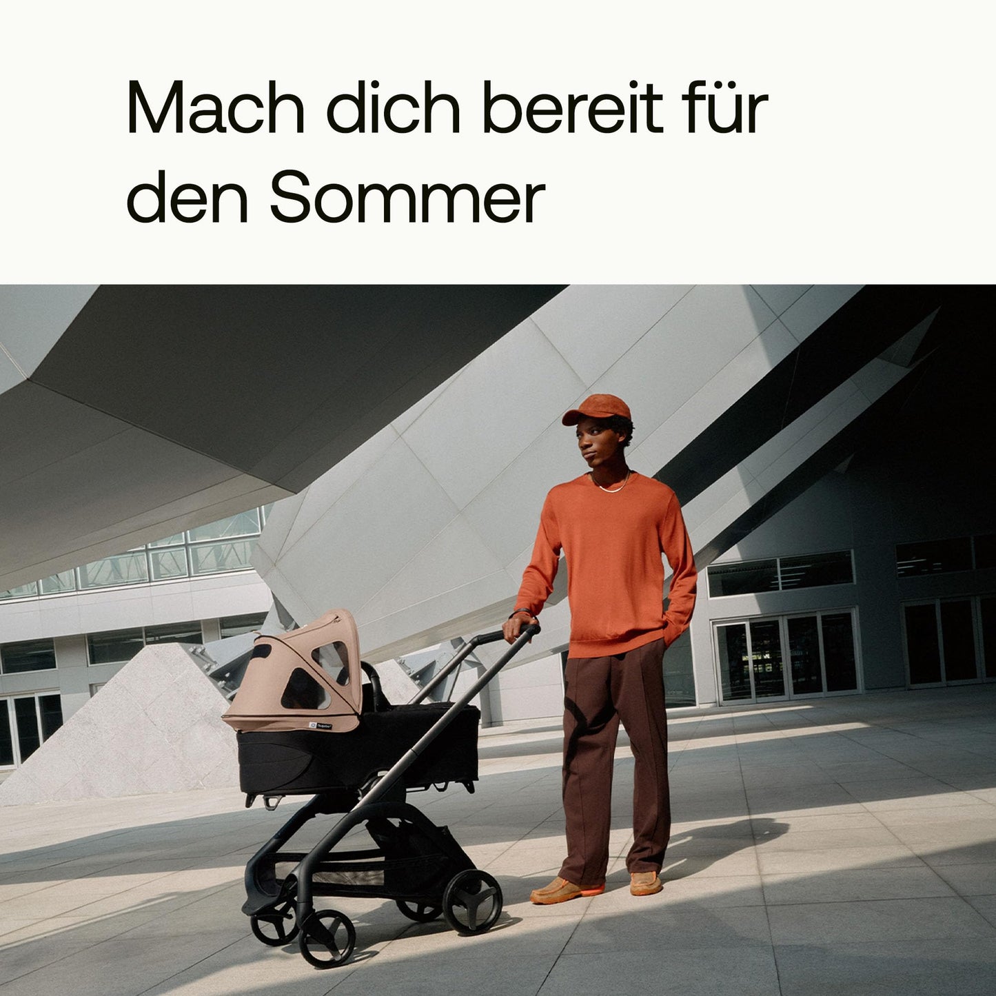Bugaboo Dragonfly Sonnendach mit Lüftungsfenstern, ausziehbar für zusätzlichen und optimalen Sonnenschutz, wasserabweisend, Deep Indigo
