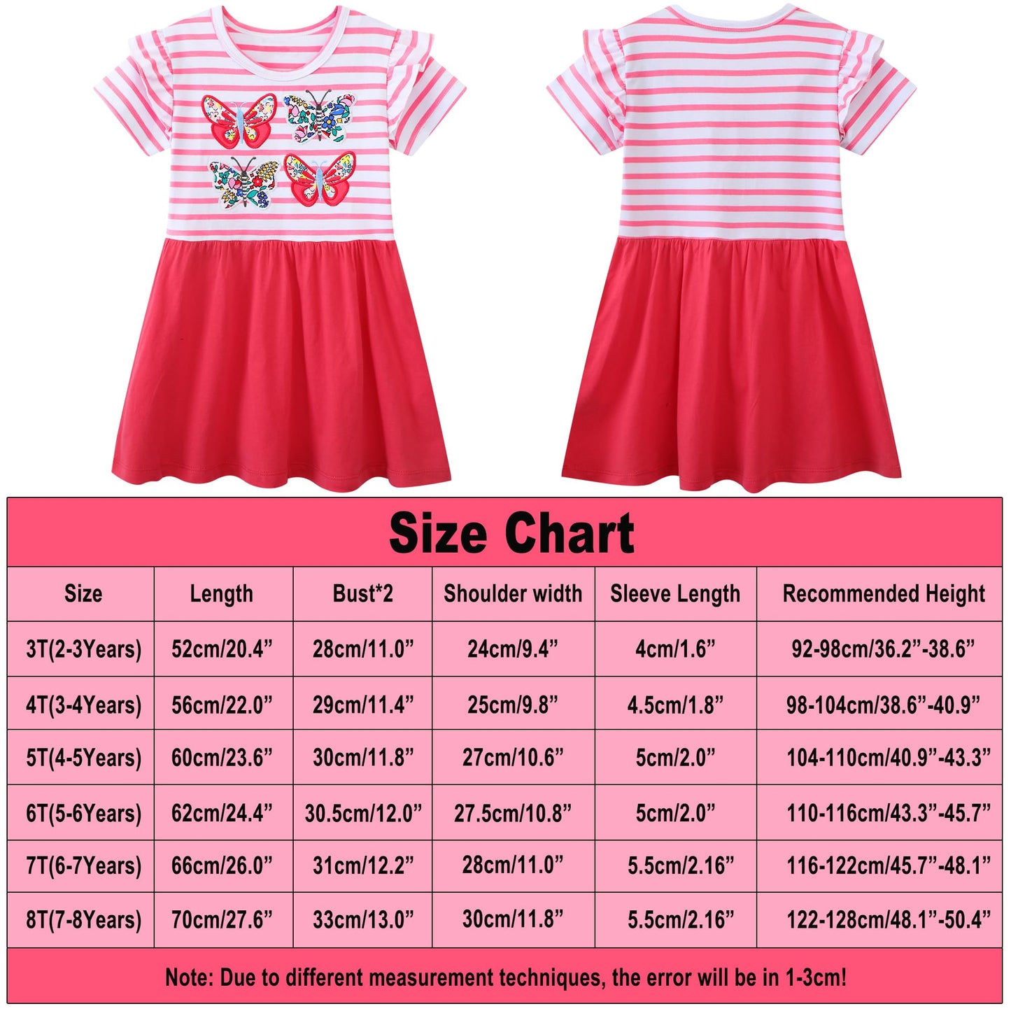 Baogaier Kleid Mädchen Pailletten Tüll Kleider Baumwolle Sommerkleid Sommer Frühling T-Shirt Tüllkleid Kinderkleid Gr. 92-122