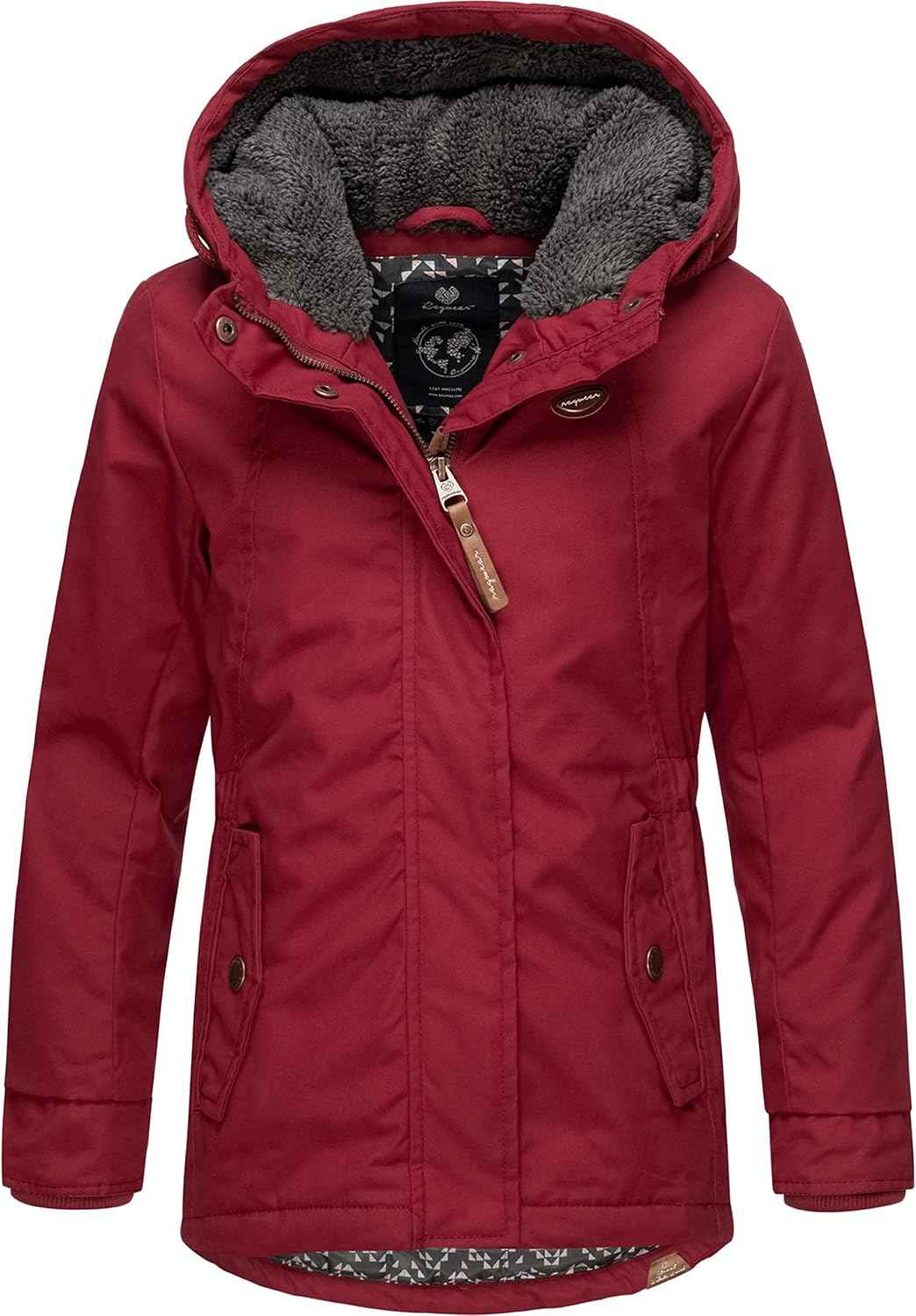 Ragwear Elvina Children's Girls' Winter Jacket Winter Coat Outdoor Jacket with Hood 128-152