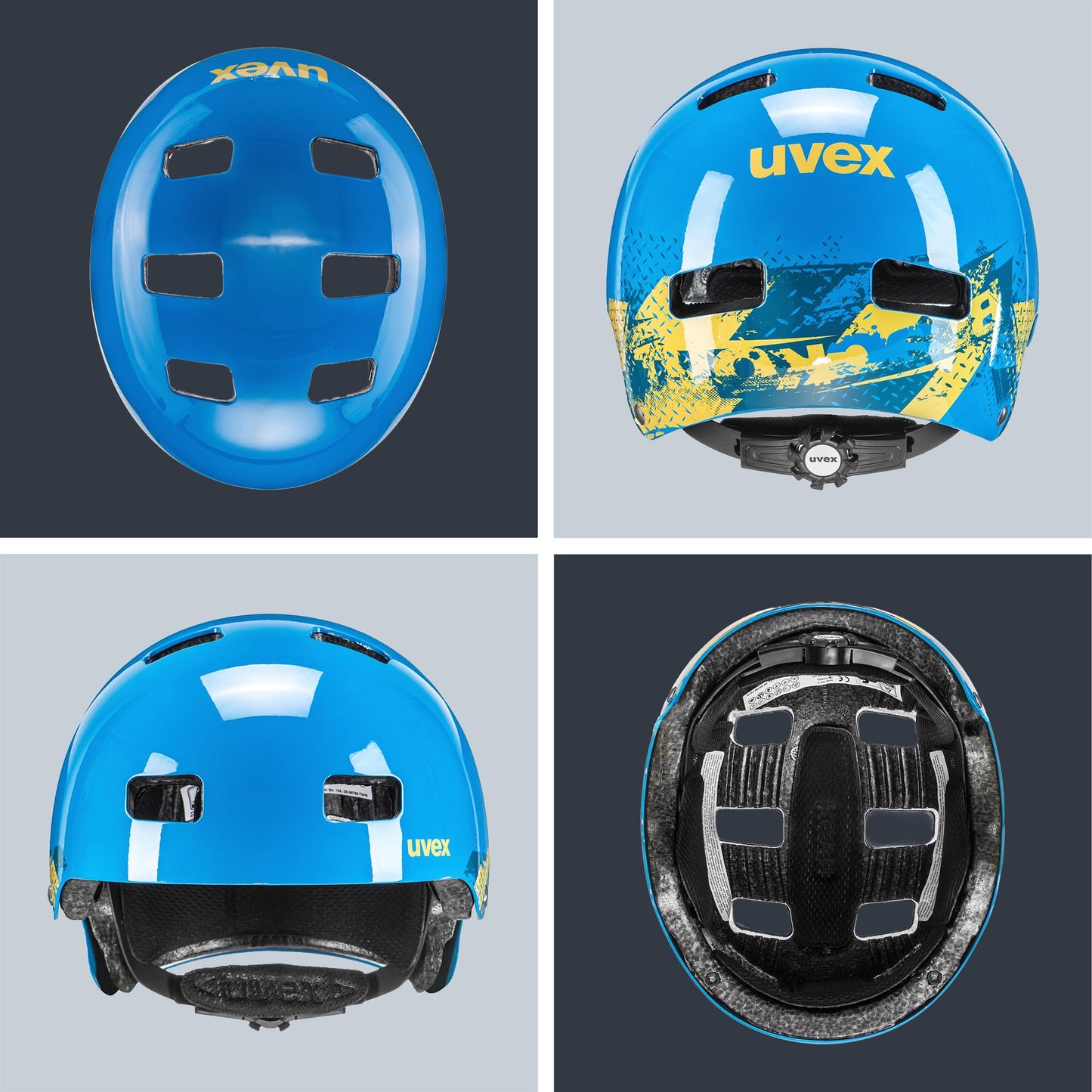 uvex Kid 3 - robust bicycle helmet for children - individual size adjustment - washable interior 