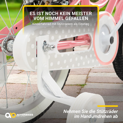 Actionbikes Kinderfahrrad Starlight | 12 16 20 Zoll - V-Brake Bremsen - Fahrrad für Kinder von 2-9 Jahren - Schutzblech v. / h - Kinder Fahrrad für Mädchen & Jungen - Fahrräder - Bicycle - Kinderrad - Meloni2