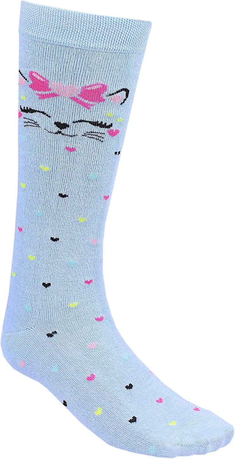 TupTam Girls' Knee-Length Socks, Patterned, Pack of 3