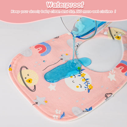 Yafane Baby Lätzchen Wasserdicht Weich 10er aus Baumwolle Halstücher Sabberlätzchen Spucktücher Baby für Baby Jungen und Mädchen Kleinkinder