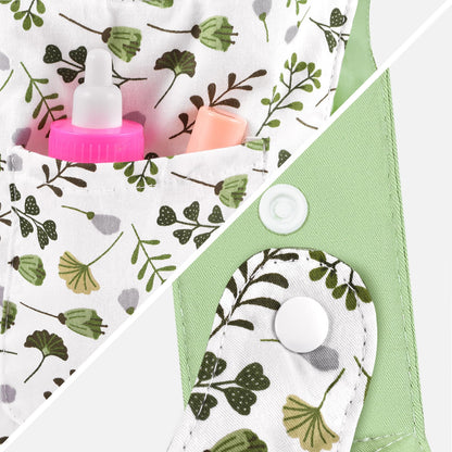 GAGAKU Puppentrage ab 3 Jahre Bauchtrage Babypuppen Zubehör Schultergurte Babytrage Puppe Kleinkind Puppentragetasche Stofftiertrage Kuscheltierträger - Rose - Kaninchengarten