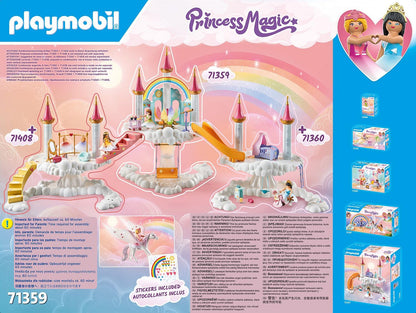 PLAYMOBIL Princess Magic 71360 Heavenly Baby Cloud, Magic Nursery in the Clouds, Includes Baby Cradle, Rocking Horse, Teddy Bear and More, Toy for Children from 4 Years