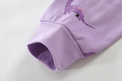 EULLA Kinder Mädchen Schlafanzüge Langarm Baumwolle Winter Pyjama Set Einhorn Prinzessin Dino Hase Eule Zweiteilig Nachtwäsche 1-10 Jahre 92 98 104 110 116 122 128 134 140