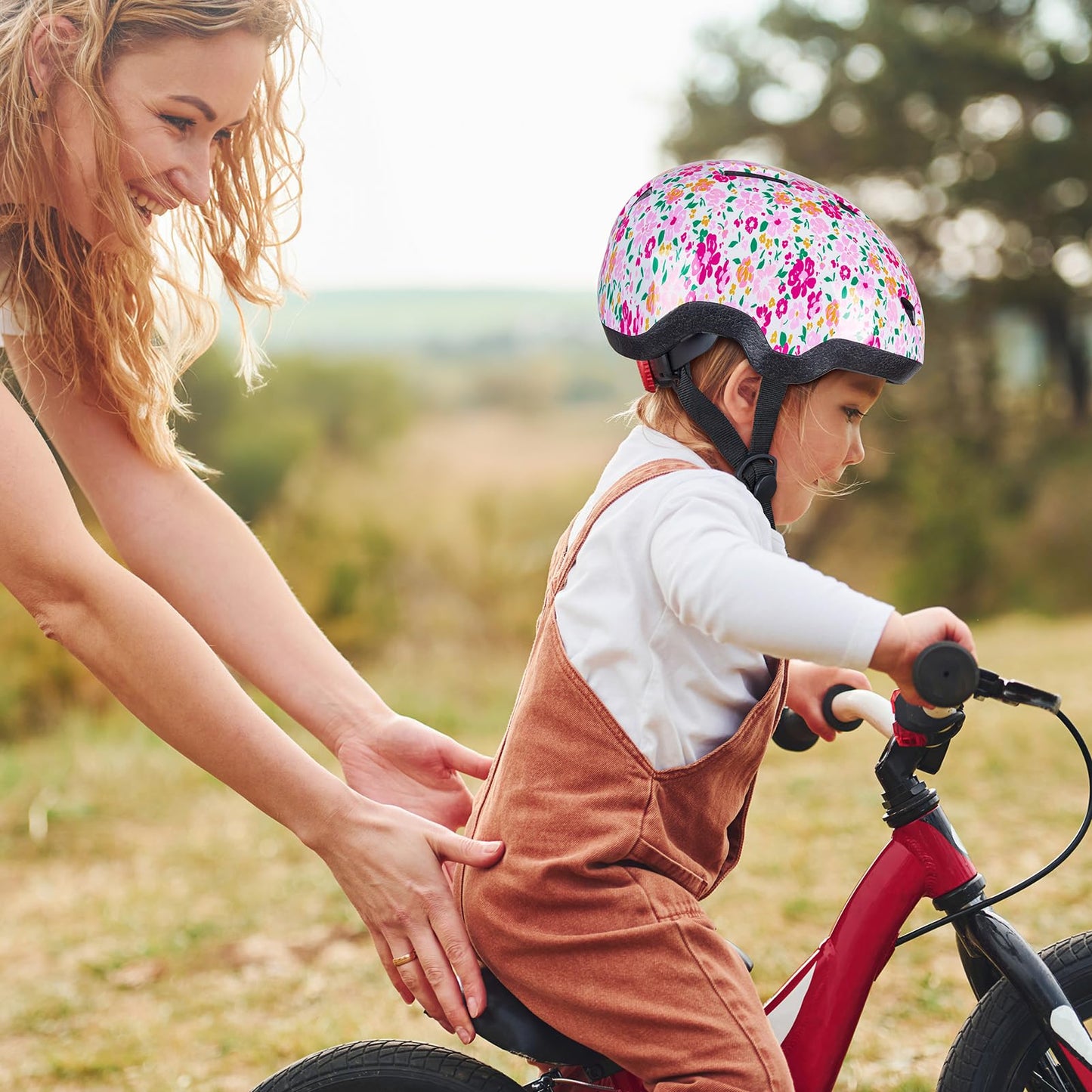 Kinder Fahrradhelm für 1-3 Jahre,Einhorn Helm für Mädchen,Verstellbarer Kinderhelm für Fahrrad,Skateboard,Scooter,Skaten