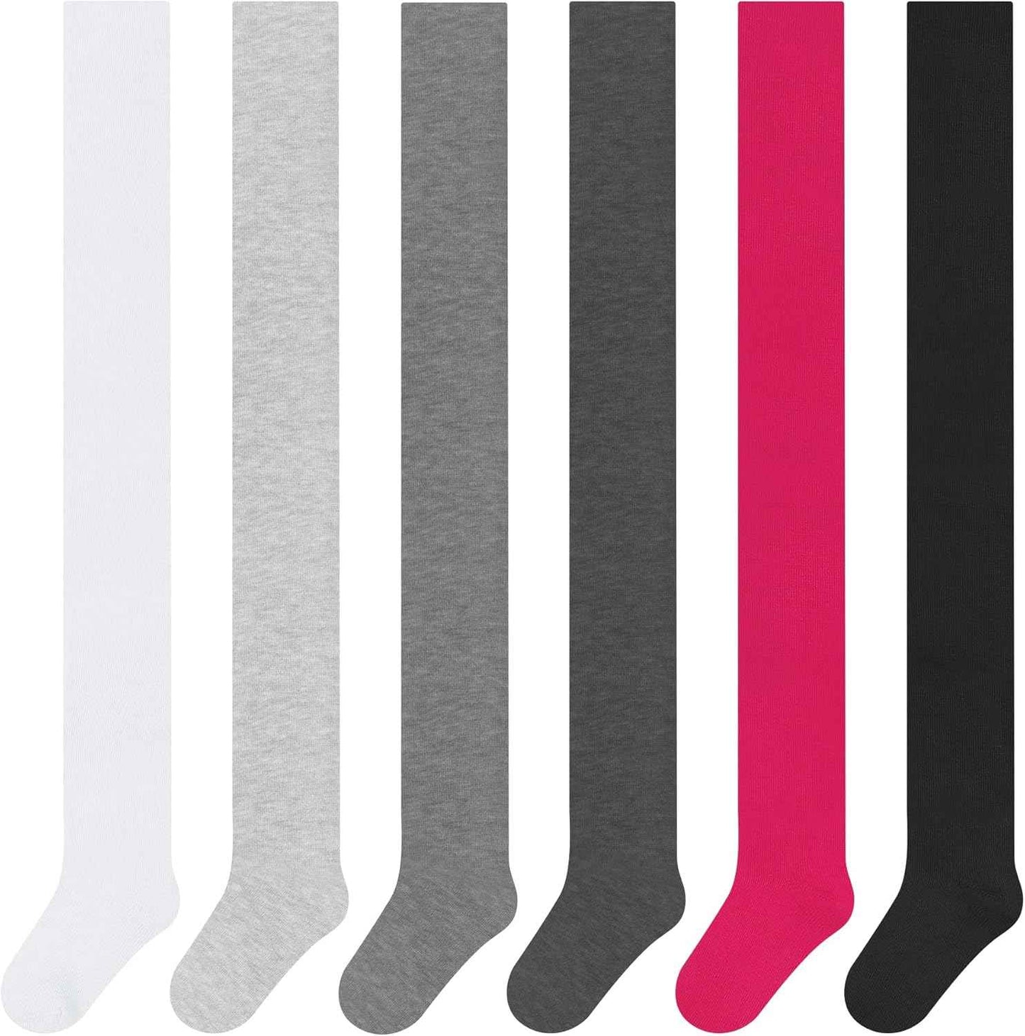L&K-II 27257 Children's Tights, Girls' Tights, Baby Tights for Girls, Flowers, Dots, Stripes Pattern, Set of 6