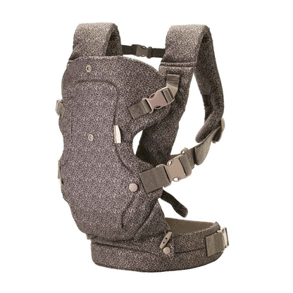 Infantino Flip Advanced 4-in-1 Babytrage, Ergonomisch, Umwandelbar, mit Blickrichtung Nach Innen und Außen, Vorne und Hinten Tragbar für Neugeborene bis Kleinkinder von 3,6-14,5 kg, Grau