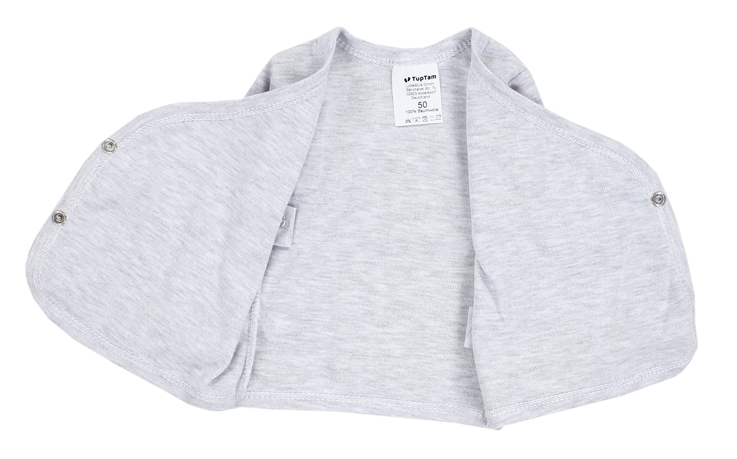 TupTam Baby Jungen Langarm Wickelshirt Baumwolle 5er Set