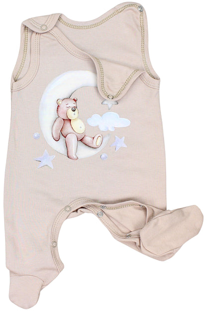 TupTam Baby Unisex Strampler Set mit bedrucktem Spruch, 2er-Pack