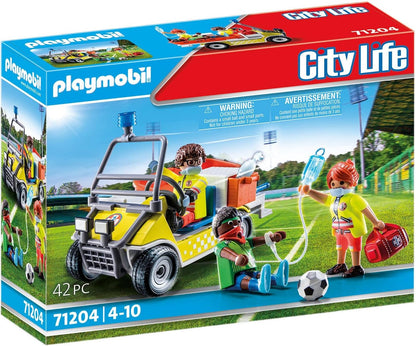 PLAYMOBIL City Life 71204 Rescue Caddy, Toy for Children from 4 Years